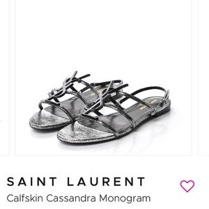 Saint Laurent Argentina sandals brand new